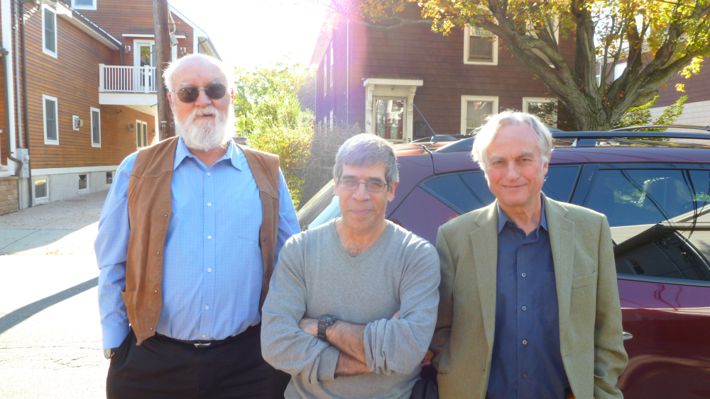 Daniel Dennett, Jerry Coyne, and Richard Dawkins. (Image credit: whyevolutionistrue.wordpress.com)