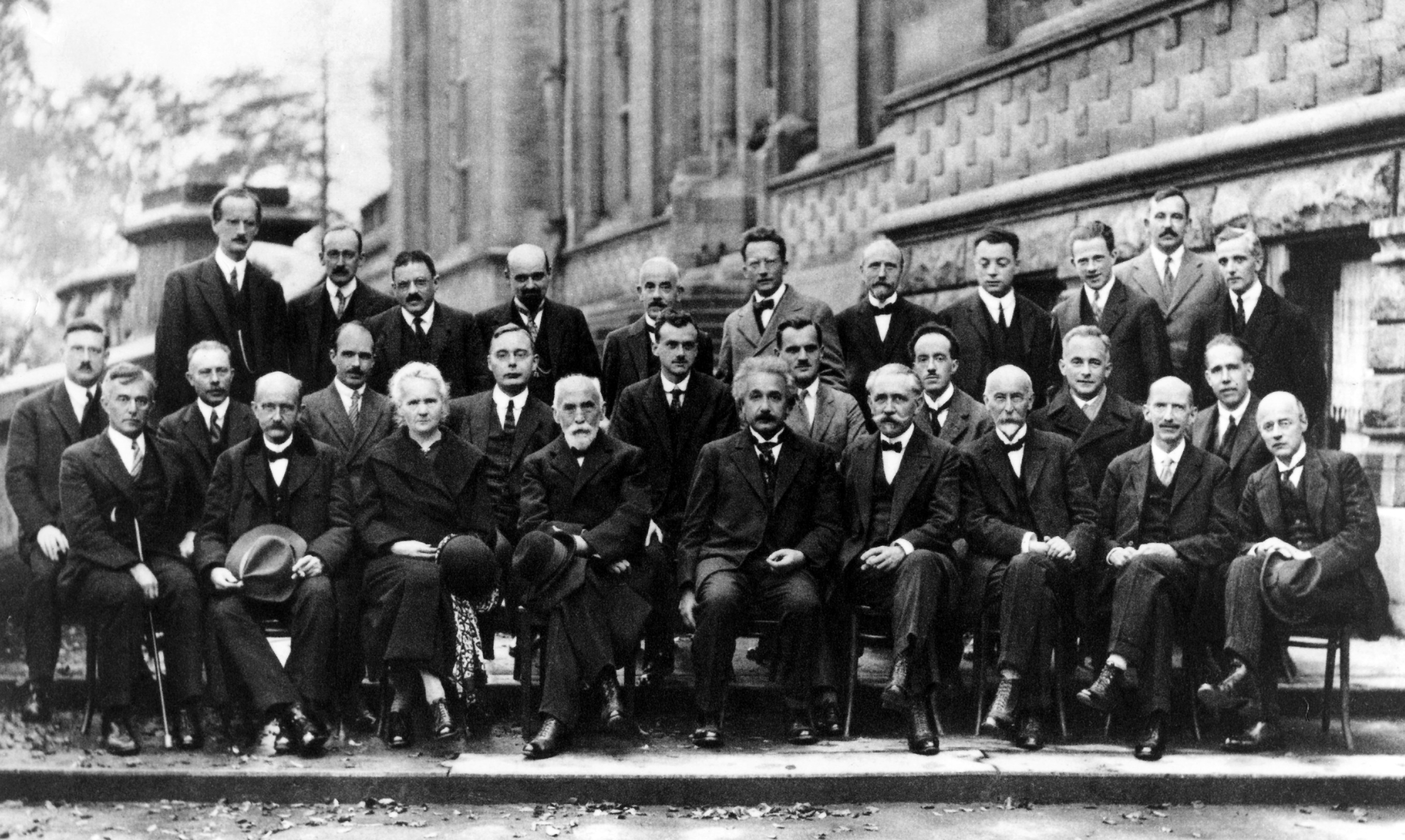 Figure 1: 1927 Solvay Conference on Quantum Mechanics (source: Wikimedia).
