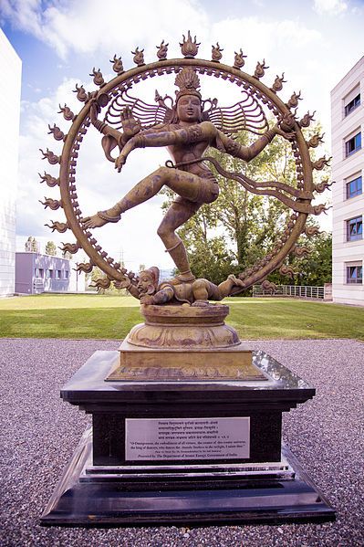 Figure 5: Shiva statue at CERN, near Building 40, a gift from India.