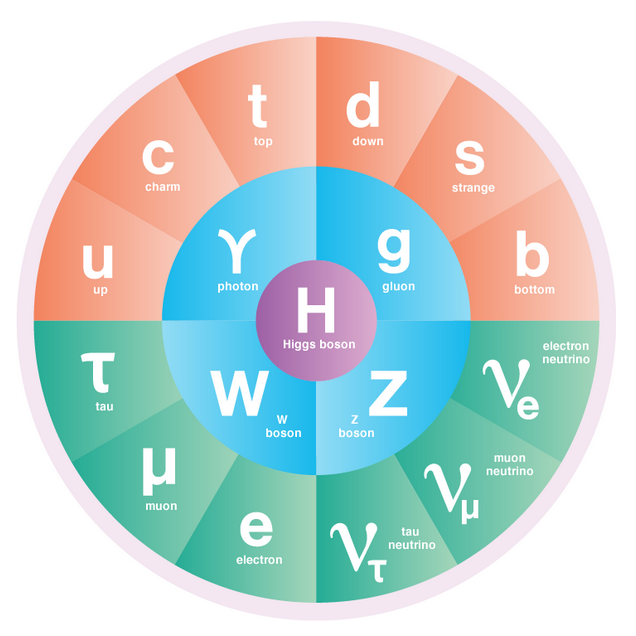 Figure 3: The fields in the standard model of particle physics (source: Symmetry Magazine).