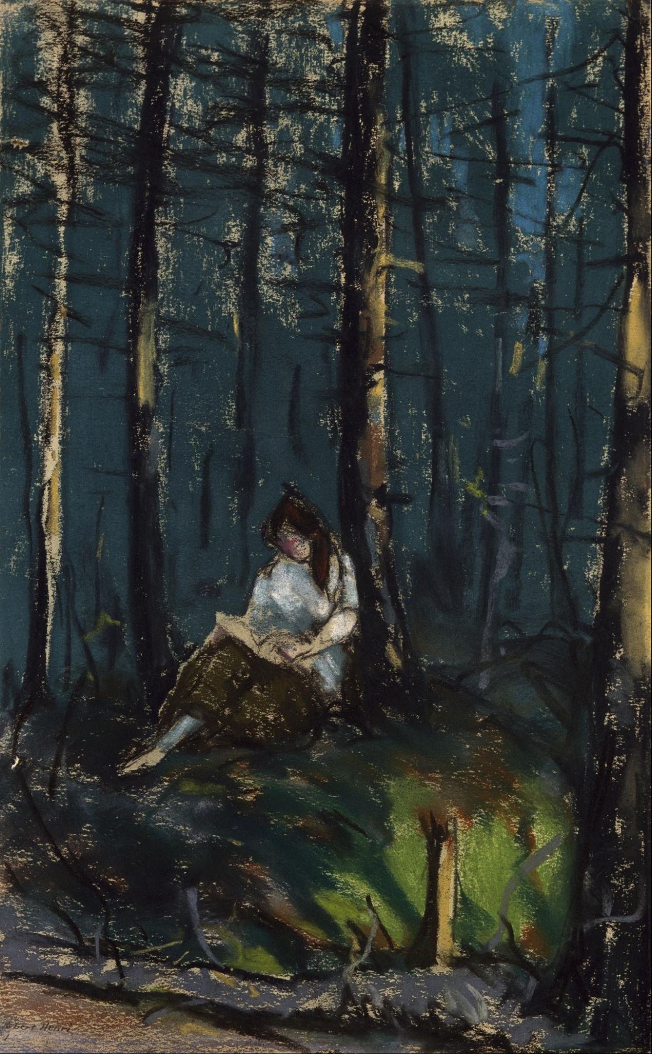 Reader in the Forest, 1918. Robert Henri (American, 1865-1929)